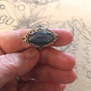 925 Kyanite and Sapphire ring